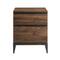 Walker Edison 20" Dark Walnut 2-Drawer Urban Side Table